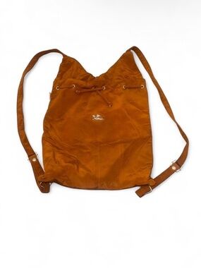 Rust Orange Drawstring Backpack